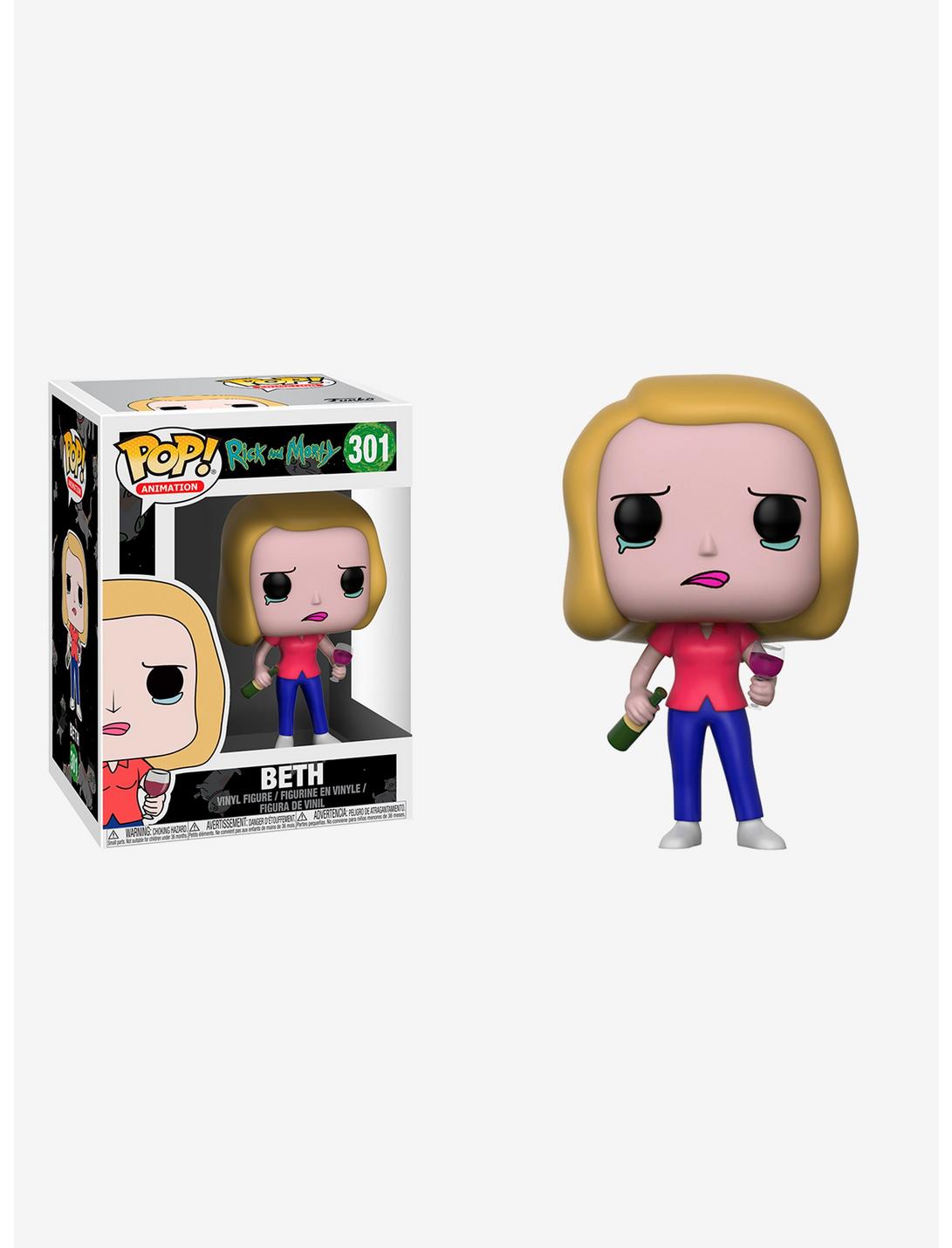 Funko Pop! Rick And Morty Beth With Wine Glass Vinyl Figure, , hi-res