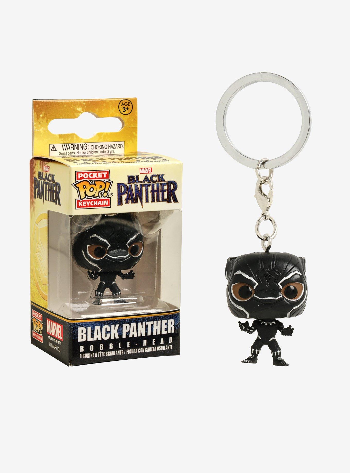 Funko Pocket Pop! Marvel Black Panther Bobble-Head Key Chain, , hi-res