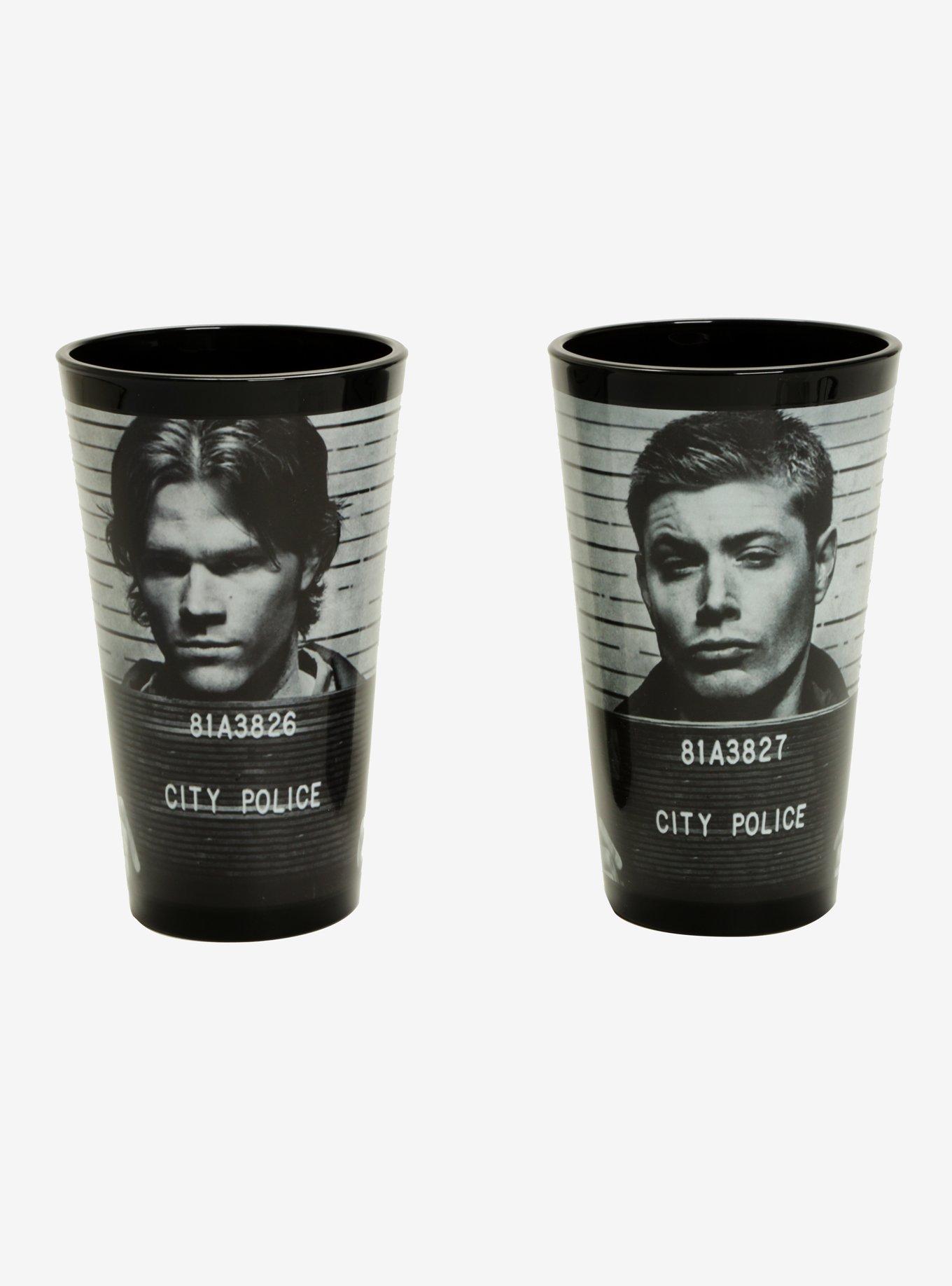 Supernatural Mugshots Pint Glasses Set, , hi-res