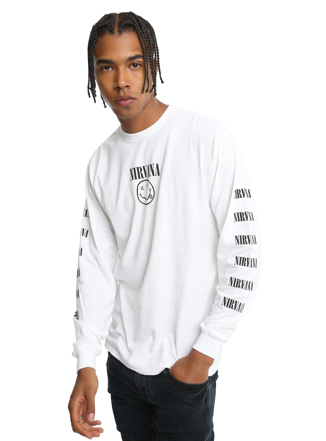 Nirvana Long-Sleeve T-Shirt, WHITE, hi-res