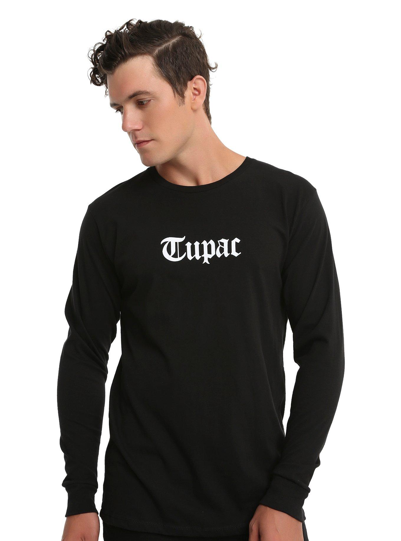 Tupac Only God Can Judge Me Long-Sleeve T-Shirt, BLACK, hi-res