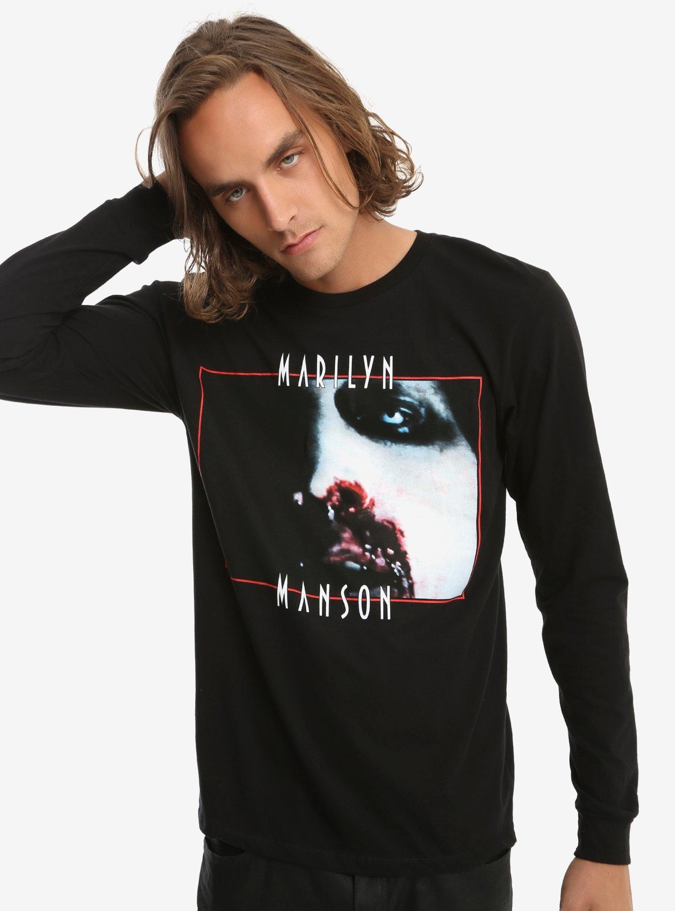 Marilyn Manson (s)AINT Long-Sleeve T-Shirt, BLACK, hi-res