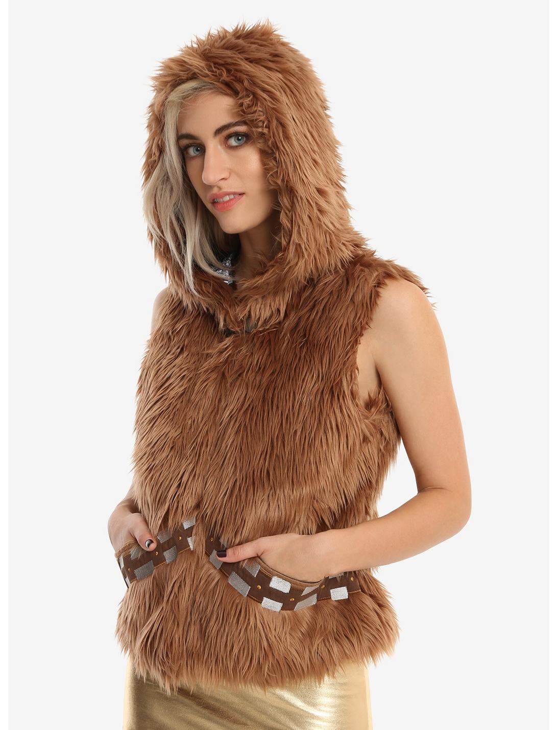 Her Universe Star Wars Chewbacca Girls Cosplay Vest, BROWN, hi-res