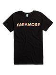 Paramore Pattern Logo T-Shirt, BLACK, hi-res