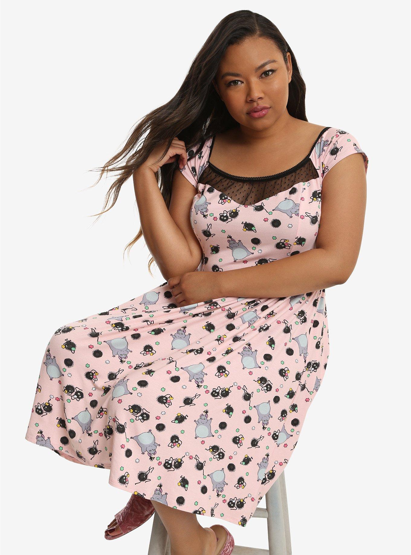 Studio Ghibli Spirited Away Soot Sprite Pink Dress, PINK, hi-res
