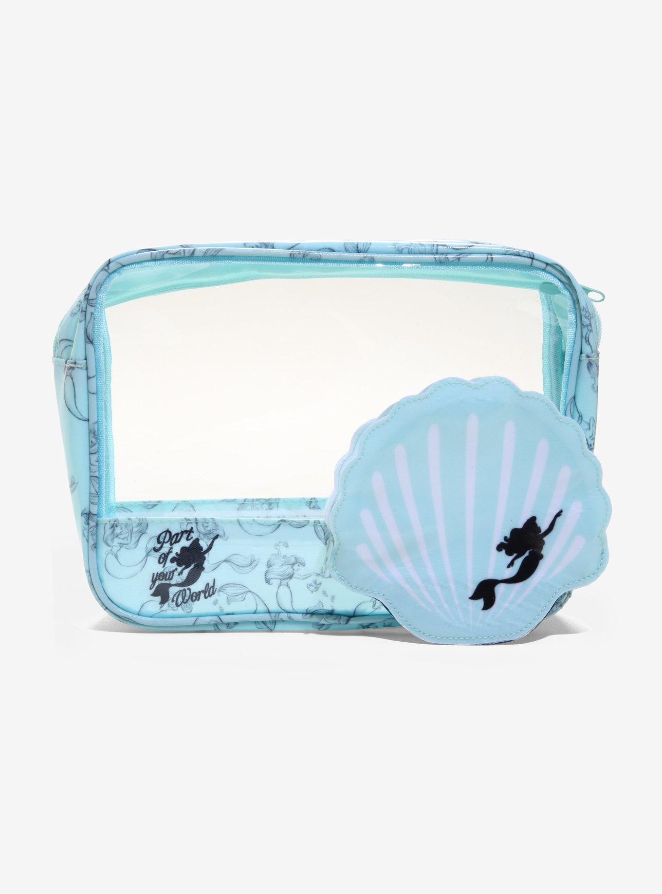Disney The Little Mermaid Ariel Shell Makeup Bag Set, , hi-res