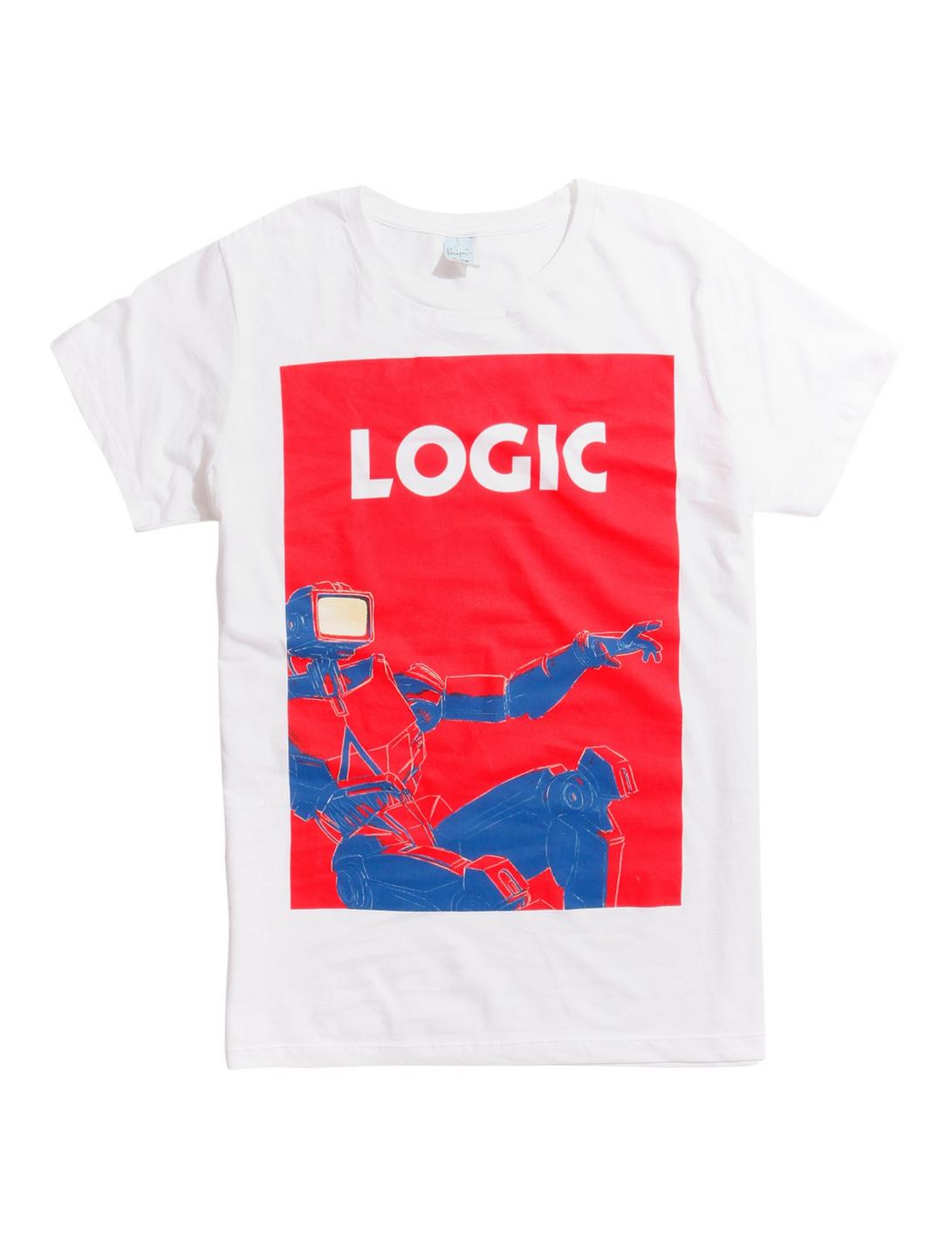 Logic Everybody Robot T-Shirt, WHITE, hi-res