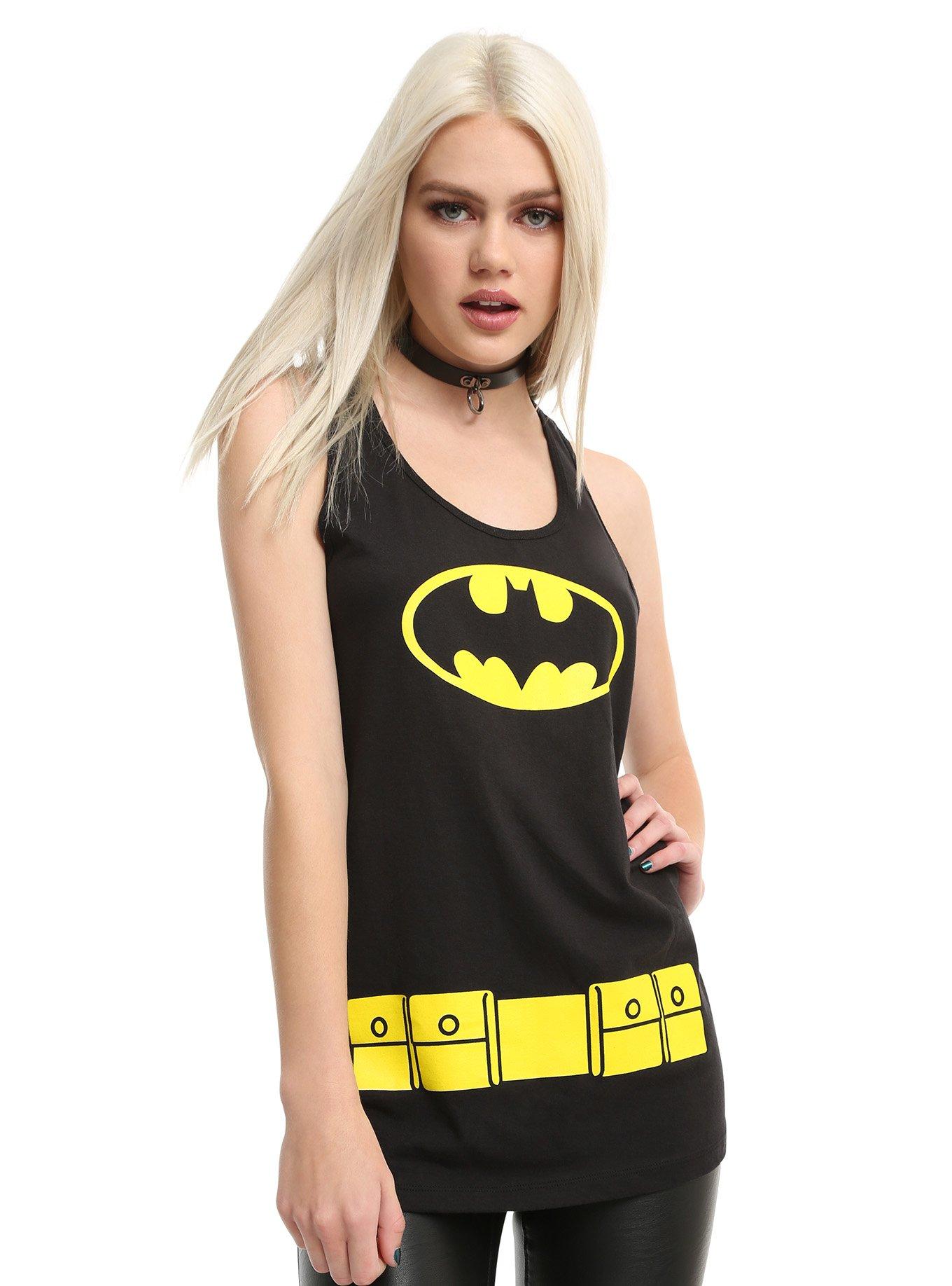 DC Comics Batman Girls Cosplay Tank Top, BLACK, hi-res