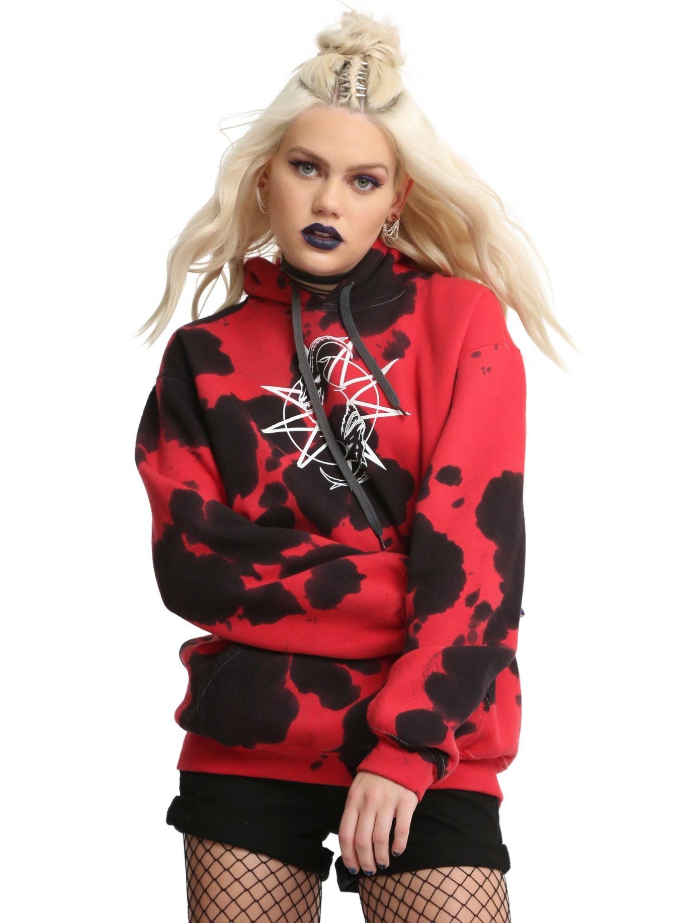 Slipknot Goat Tie Dye Girls Hoodie Hot Topic