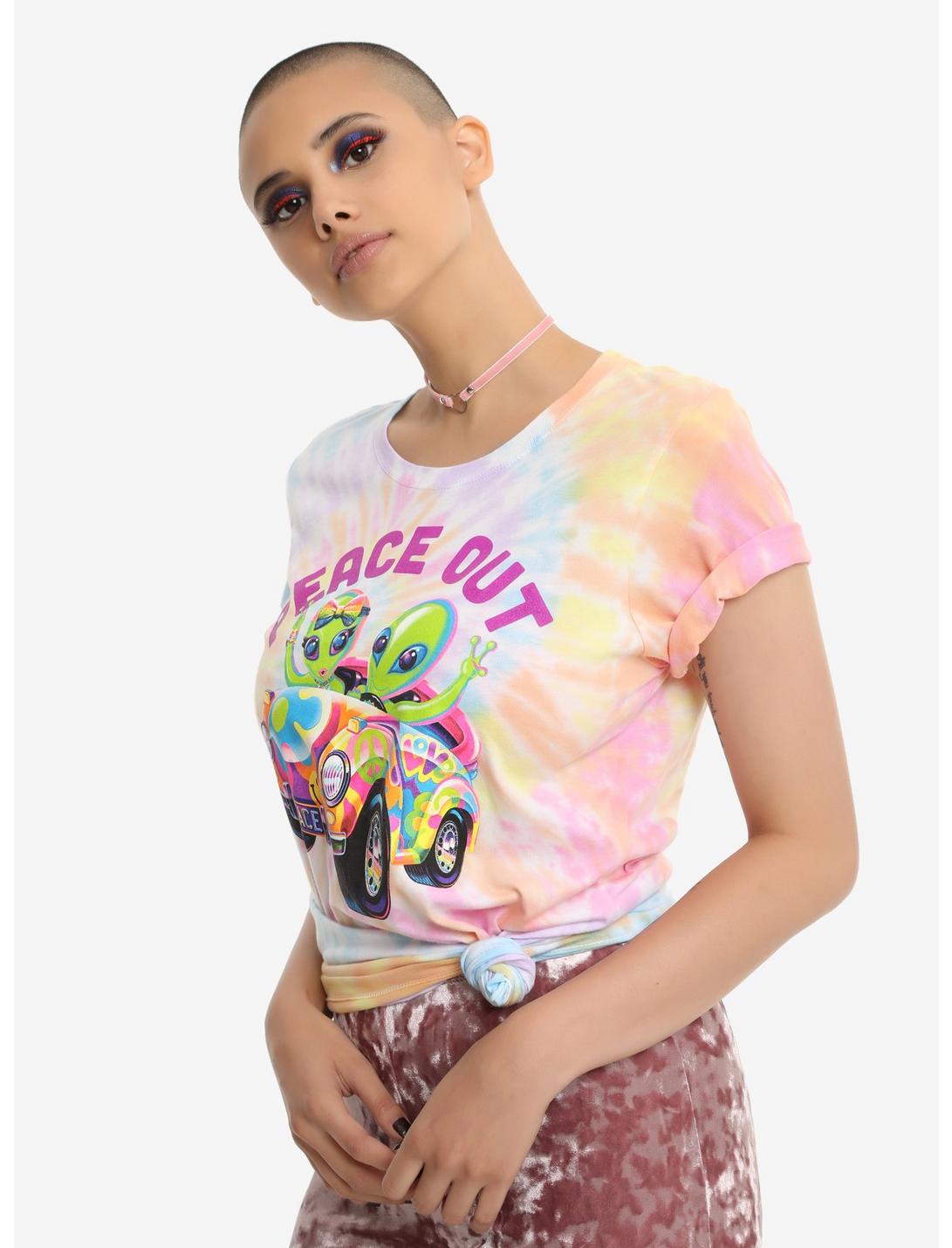 Lisa Frank Peace Out Tie Dye Girls T-Shirt, TIE DYE, hi-res