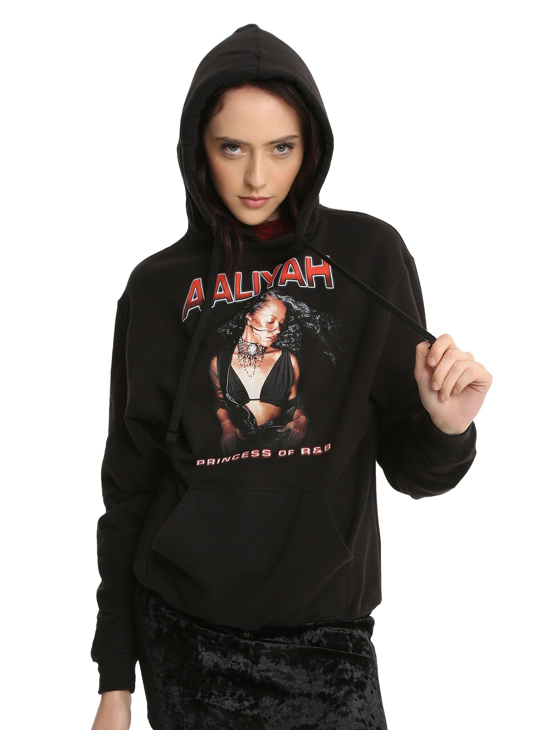 Aaliyah Princess Of R&B Girls Hoodie, BLACK, hi-res