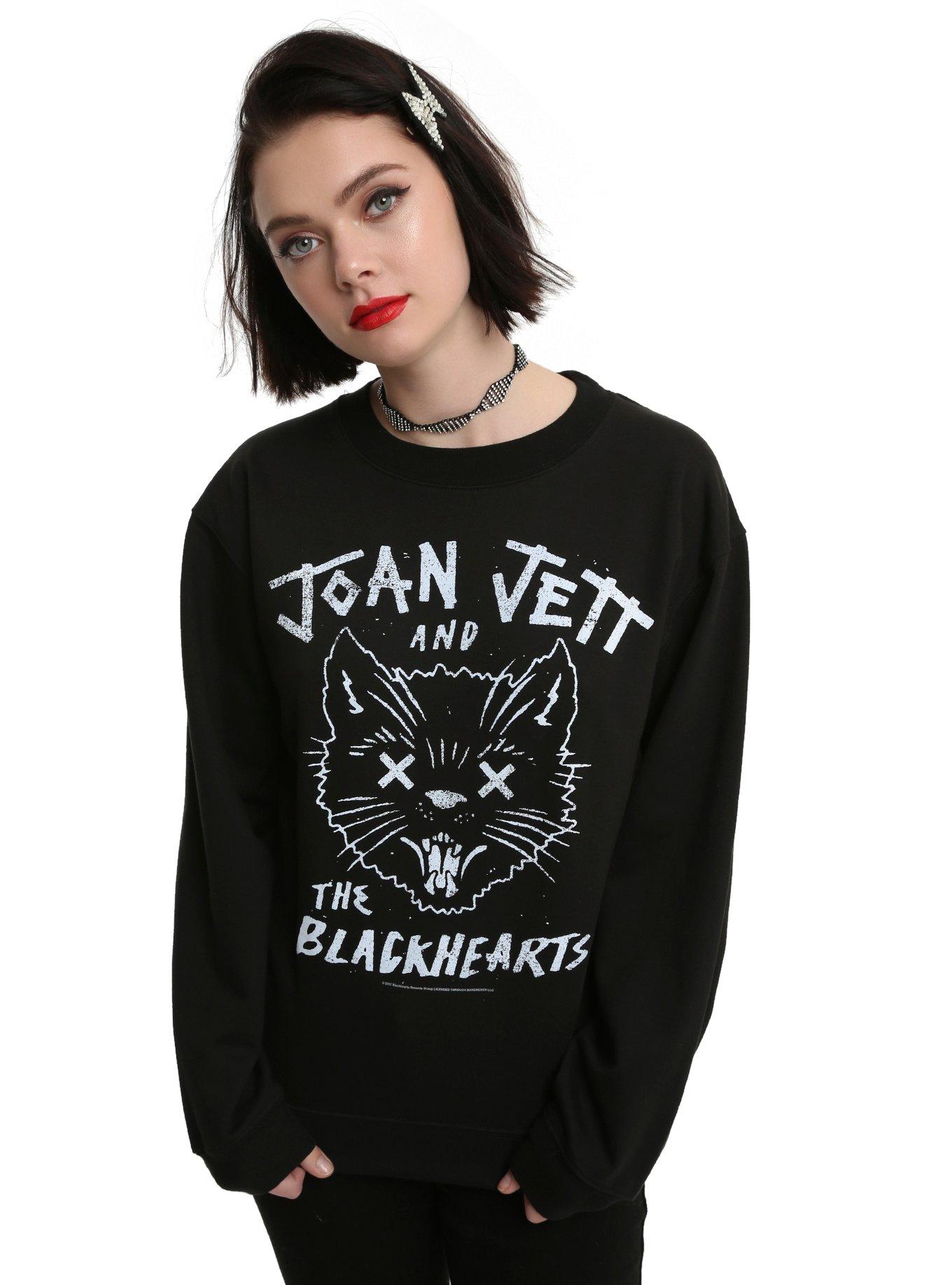 Joan Jett And The Blackhearts Pussy Kat Girls Sweatshirt, BLACK, hi-res