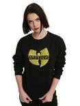 Wu-Tang Clan Distressed Logo Sweatshirt, BLACK, hi-res