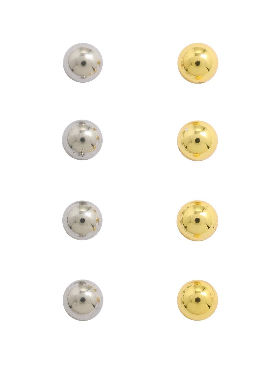 14G Steel Gold & Silver Ball 8 Pack, , hi-res