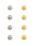 14G Steel Gold & Silver Ball 8 Pack, , hi-res