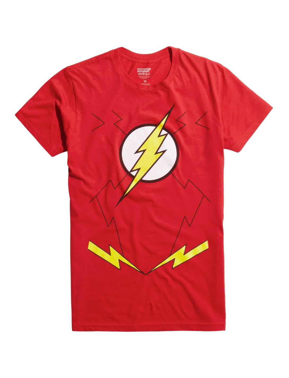 DC Comics Justice League The Flash Cosplay T-Shirt, MULTI, hi-res