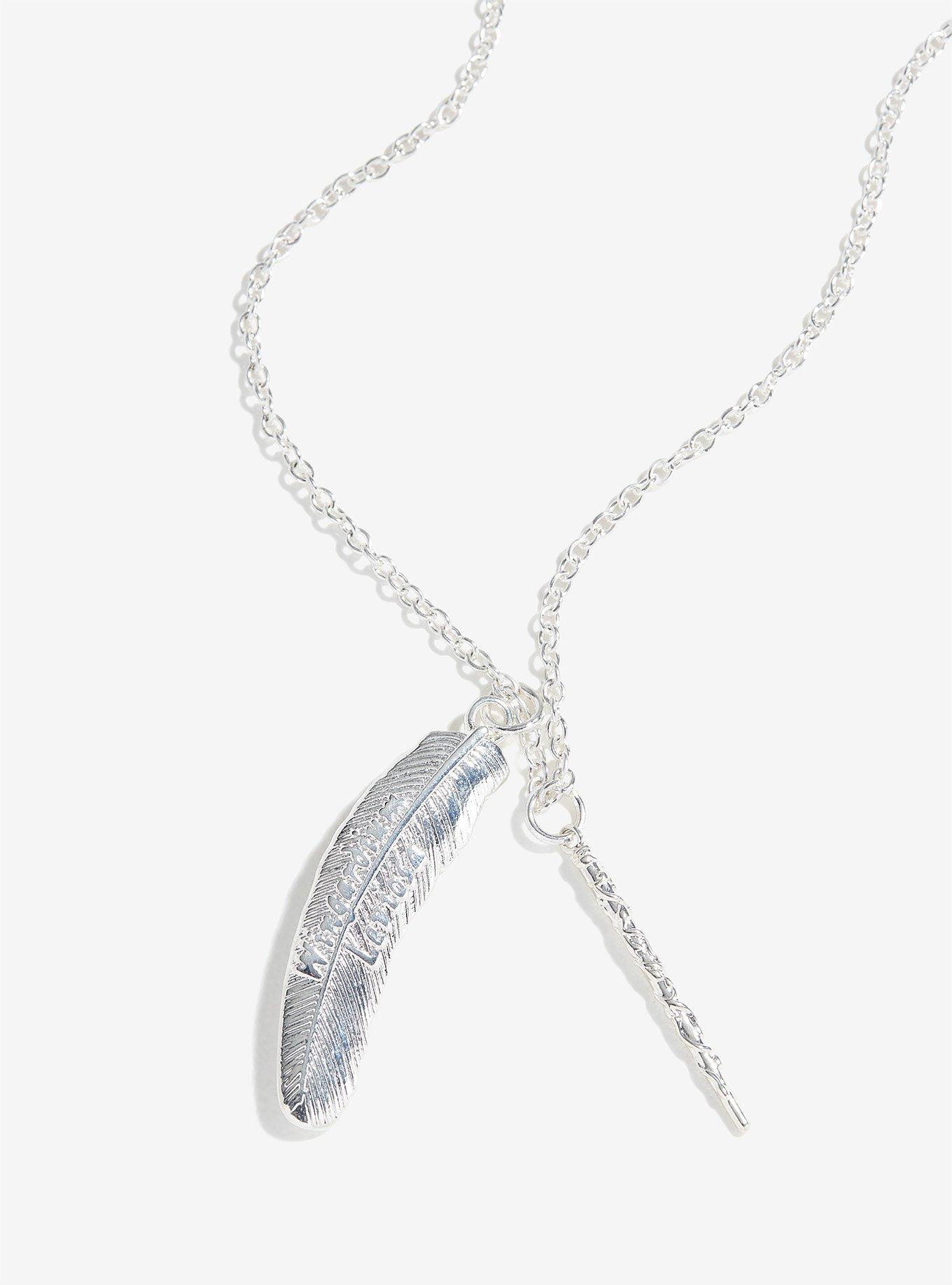 Harry Potter Wingardium Leviosa Wand Necklace - BoxLunch Exclusive, , hi-res