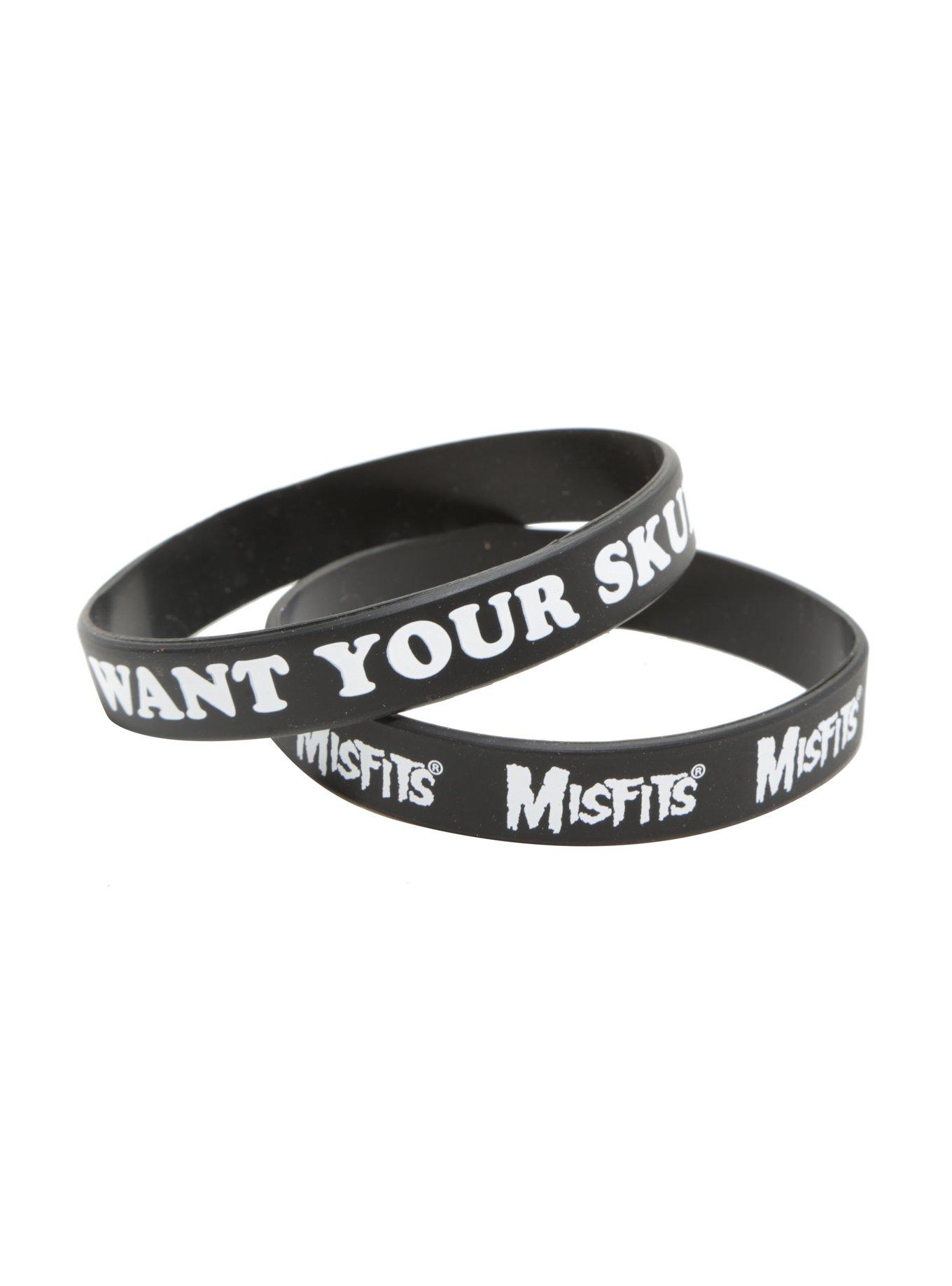 Misfits Skulls Rubber Bracelet Set | Hot Topic