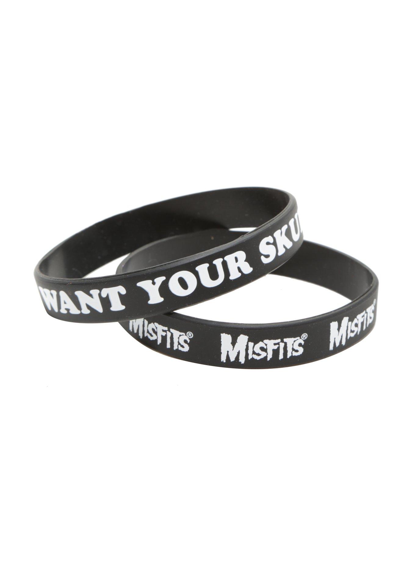 Misfits Skulls Rubber Bracelet Set, , hi-res