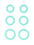 Silicone Blue Glow O-Ring 6 Pack, , hi-res