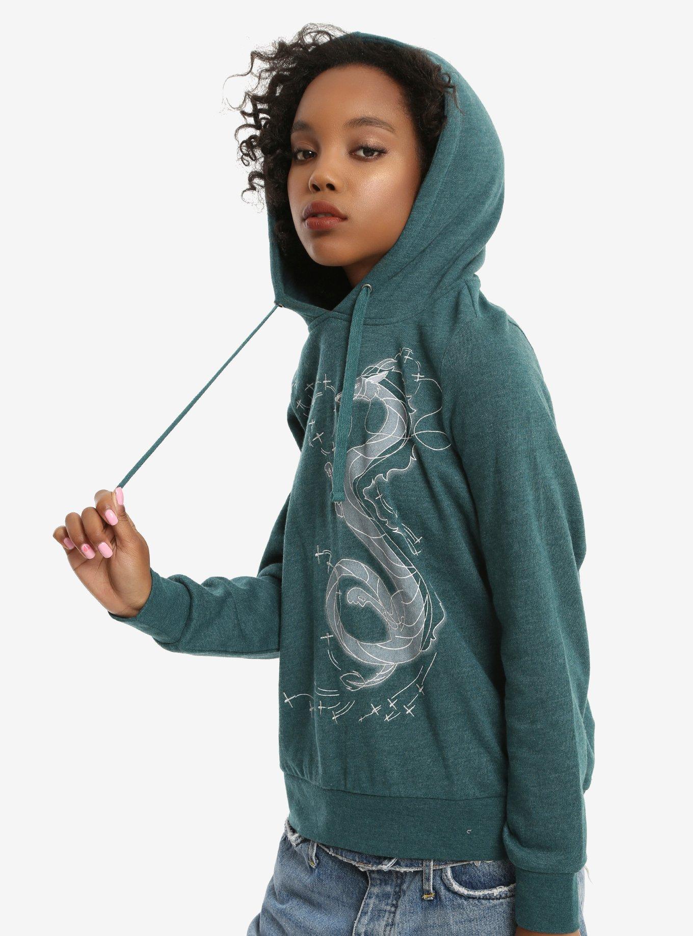 Her Universe Studio Ghibli Spirited Away Haku Girls Hoodie Plus Size, MULTI