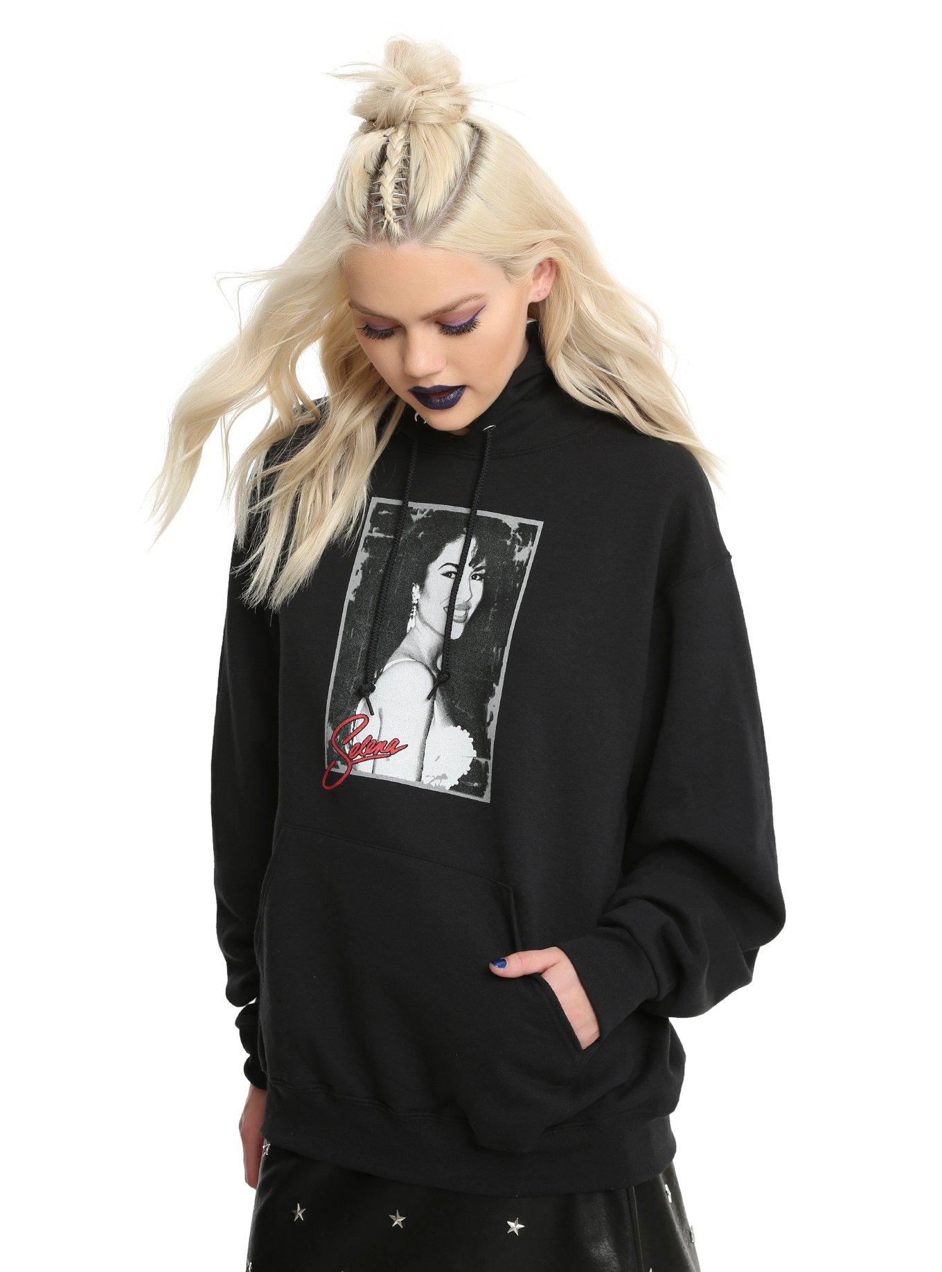 Selena Portrait Girls Hoodie, BLACK, hi-res