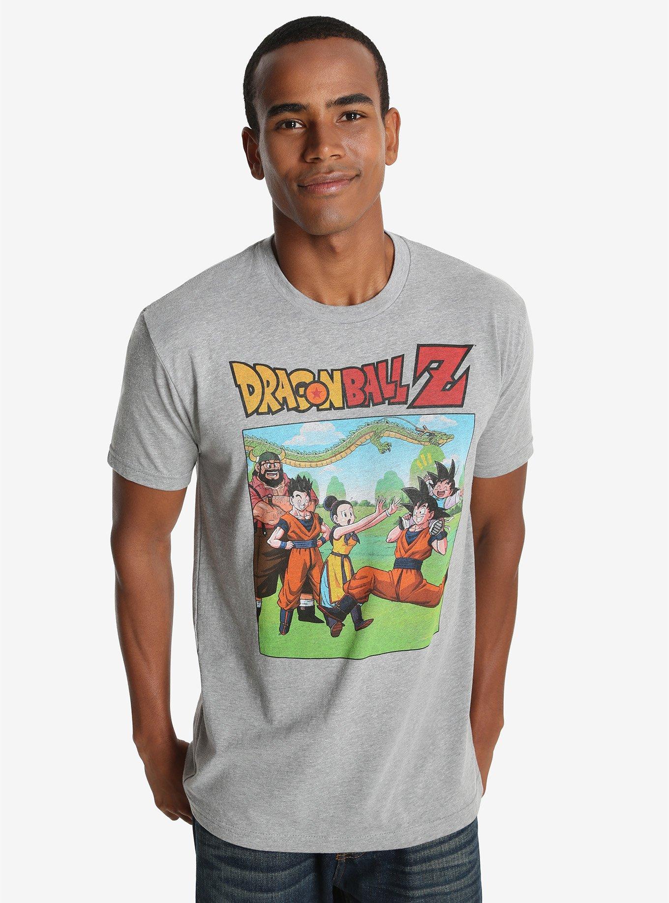 Dragon Ball Z Piggyback Ride T-Shirt, HEATHER GREY, hi-res