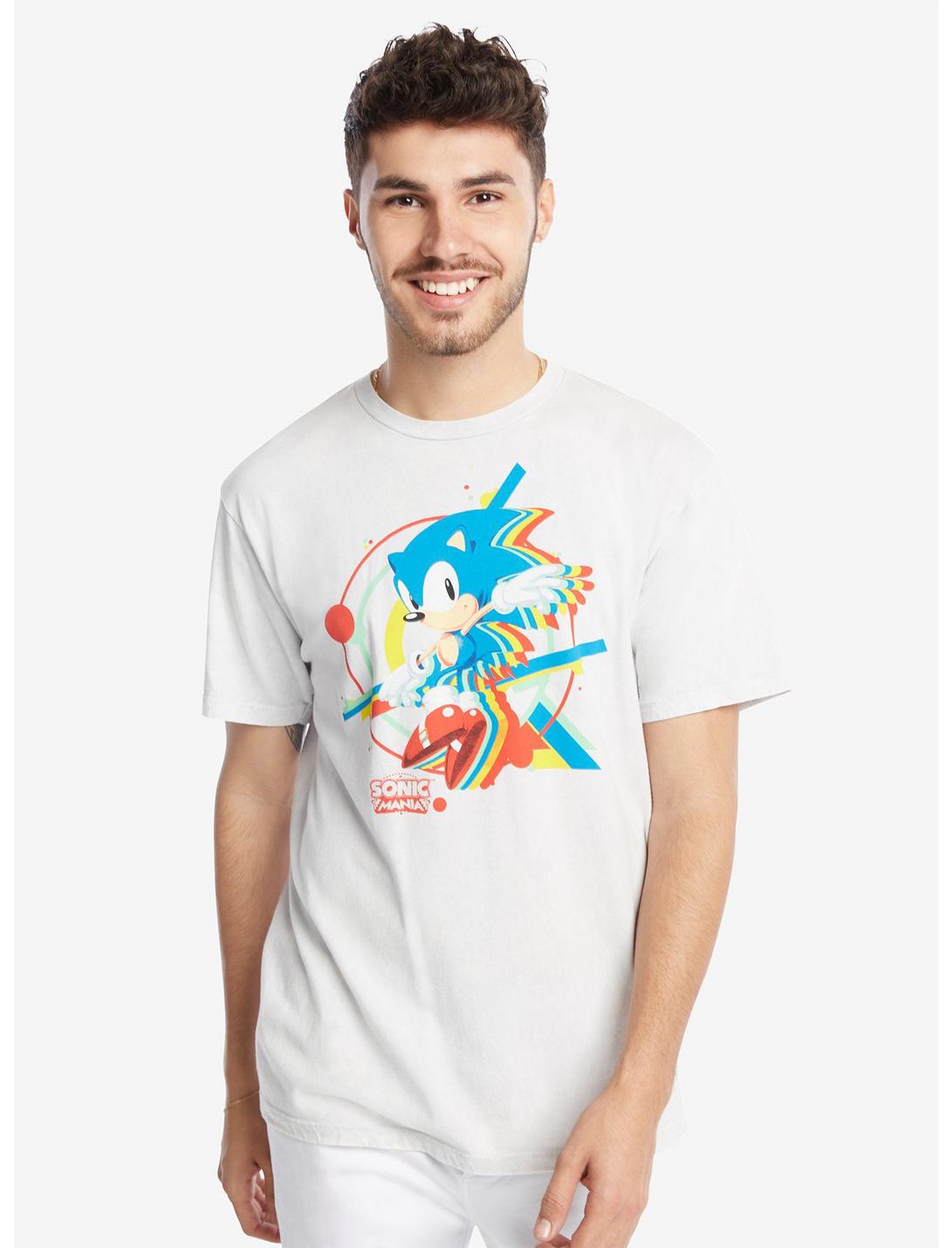 Sonic The Hedgehog Sonic Mania Retro T-Shirt, SILVER, hi-res