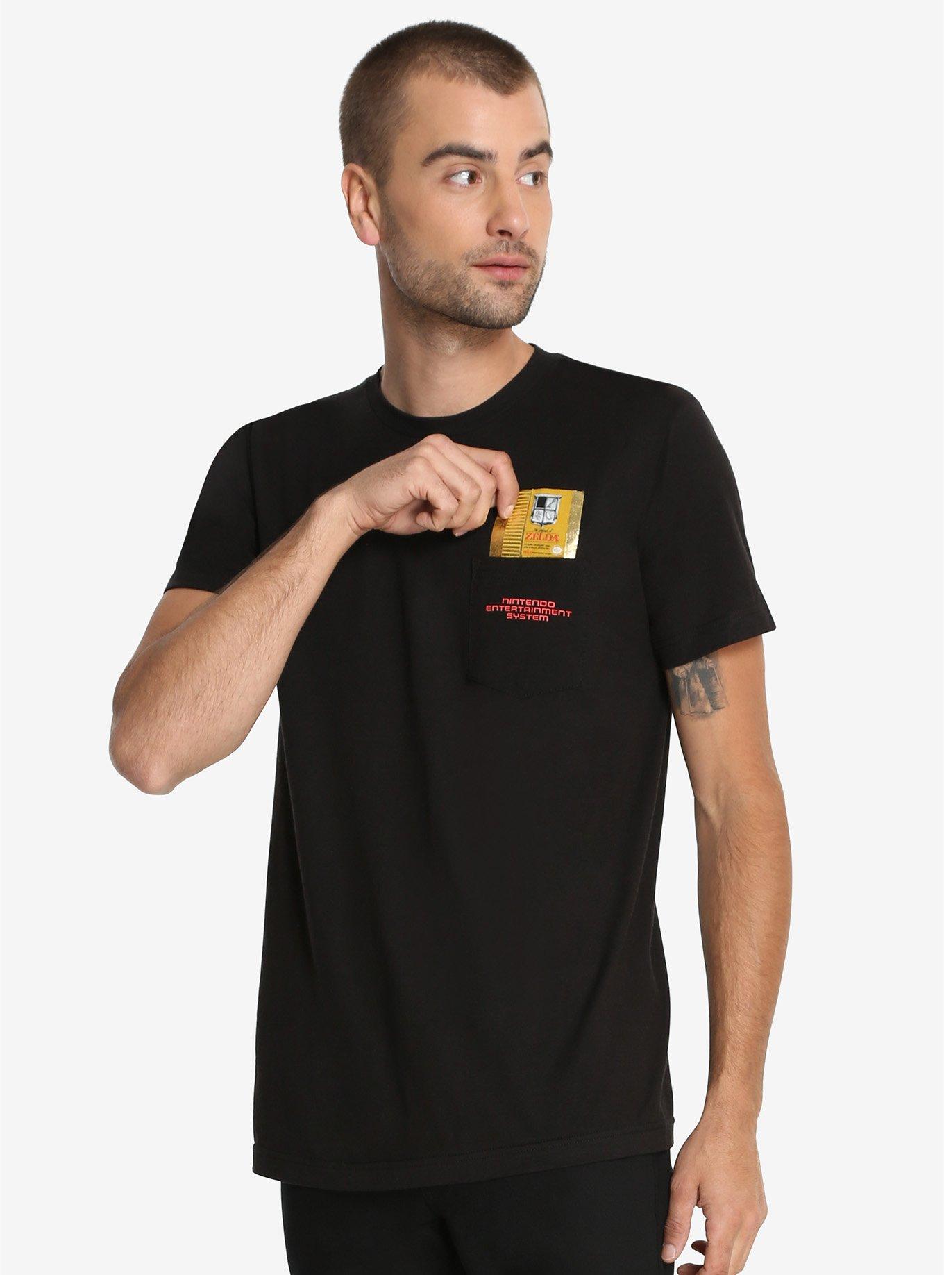 Nintendo The Legend Of Zelda Gold Game Cartridge T-Shirt, BLACK, hi-res