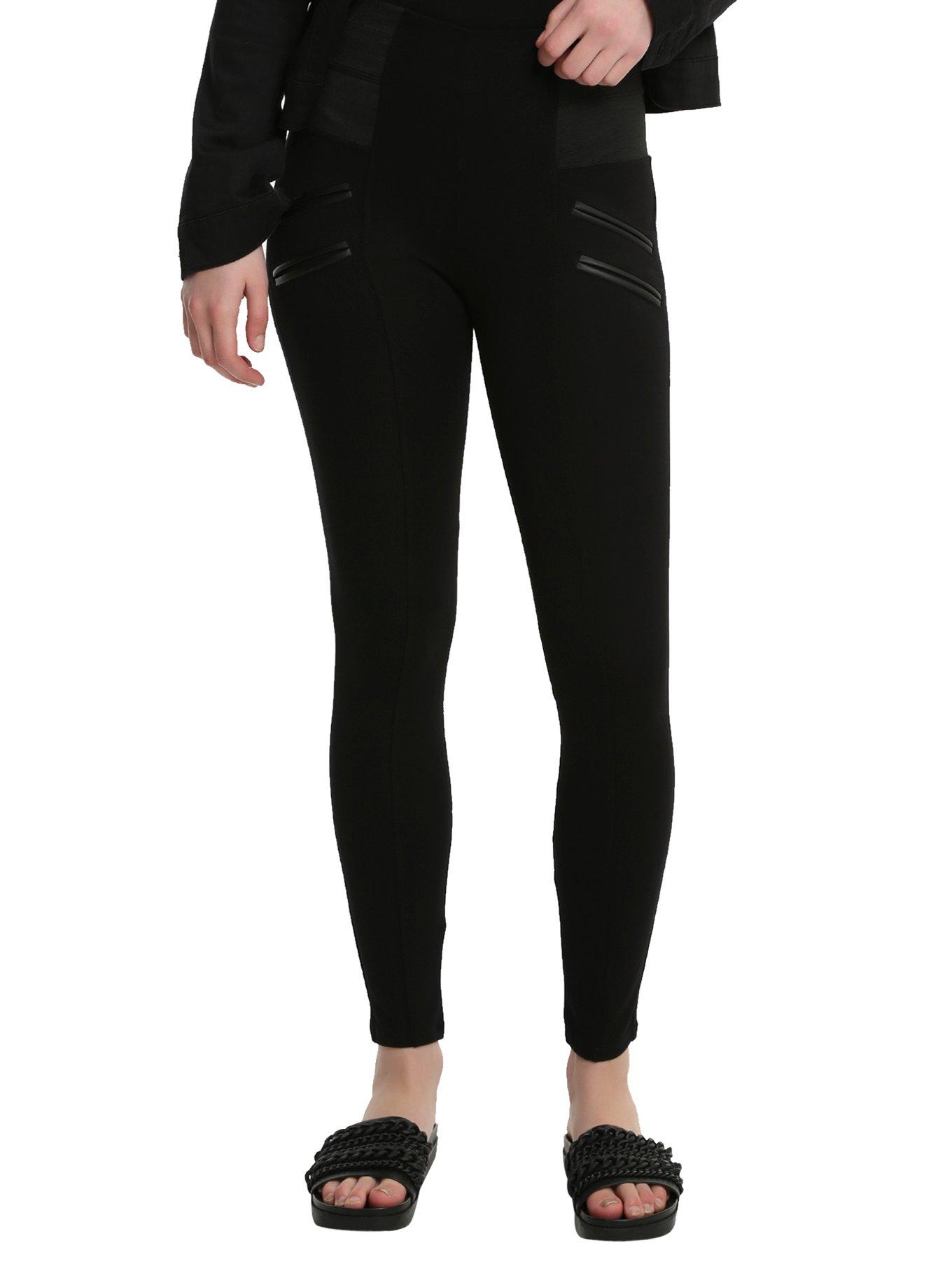 Black Ponte Leggings, BLACK, hi-res