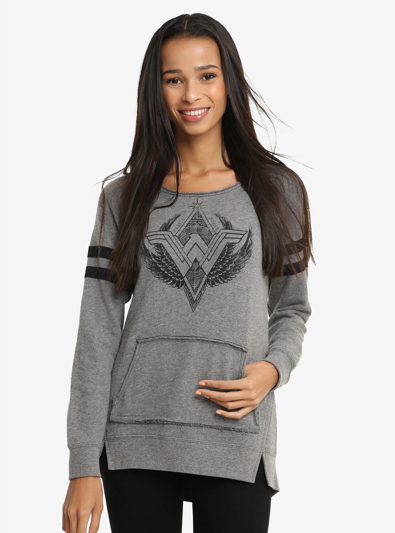 DC Comics Wonder Woman Athletic Pullover Sweatshirt, MULTI, hi-res