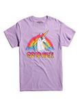 Unicorn Go To Hell T-Shirt, PURPLE, hi-res