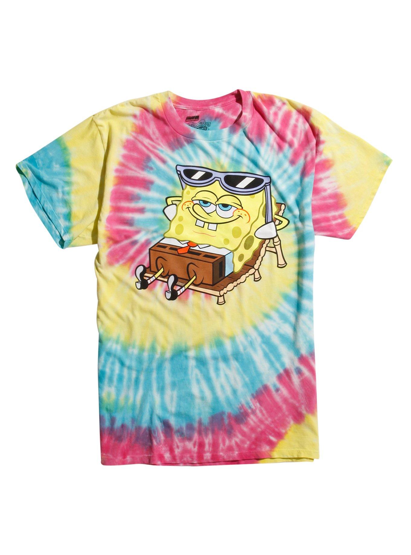 SpongeBob SquarePants Chillin' Tie Dye T-Shirt | Hot Topic