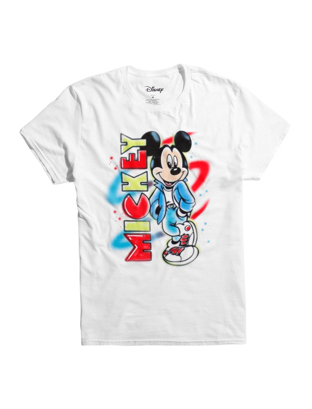 Disney Mickey Mouse Airbrush T-Shirt, WHITE, hi-res