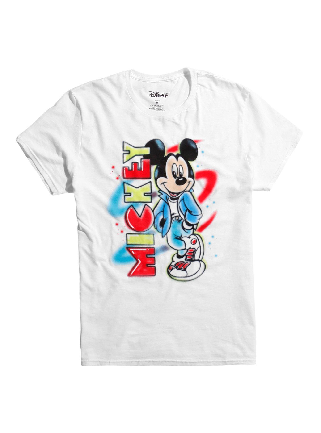 Disney Mickey Mouse Airbrush T-Shirt, WHITE, hi-res
