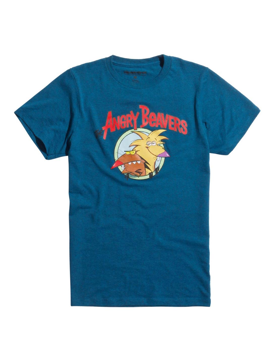 The Angry Beavers Logo T-Shirt, NAVY, hi-res