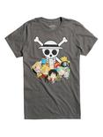 One Piece Chibi Straw Hat Pirates T-Shirt, BLACK, hi-res