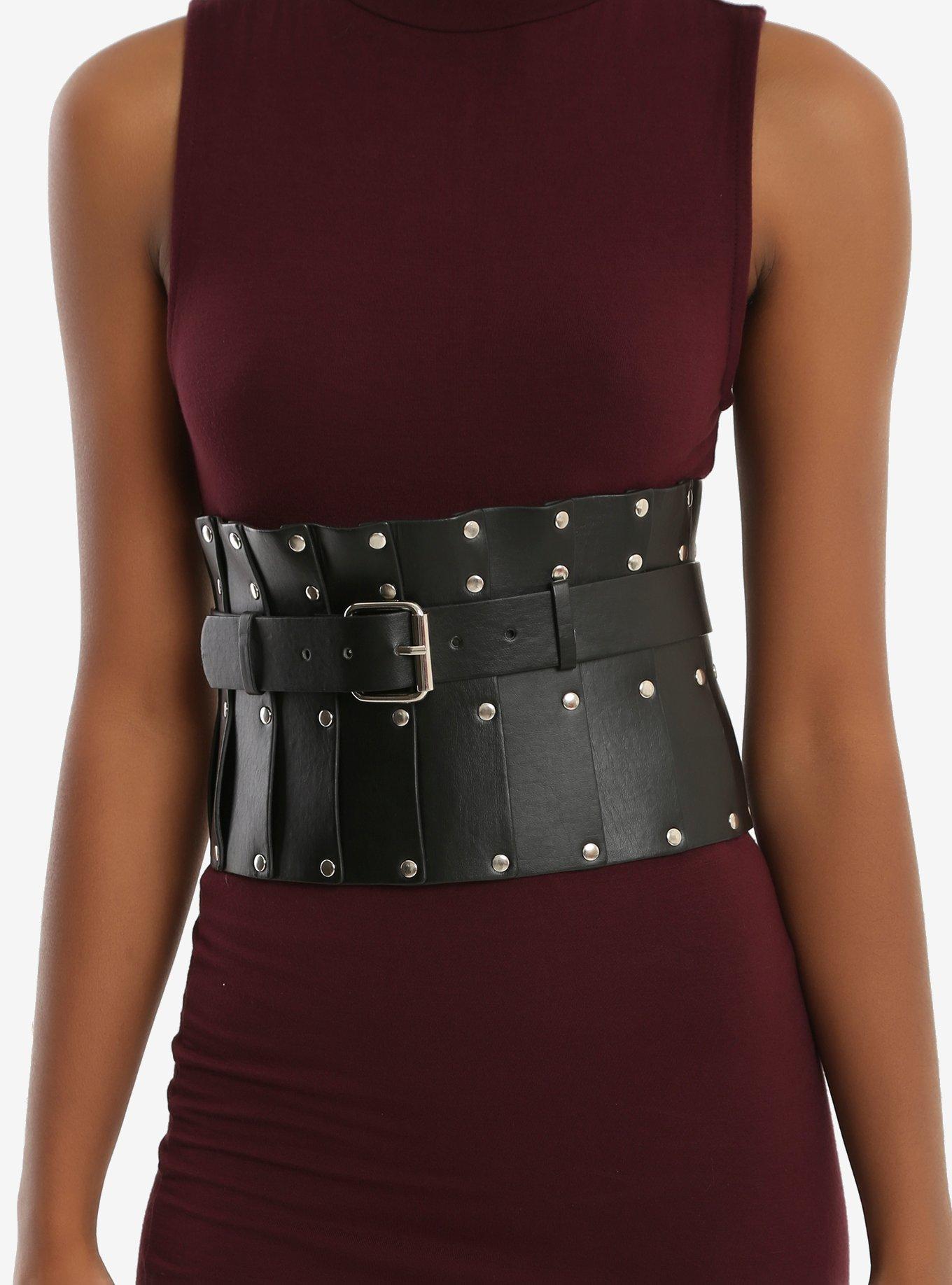 Black 3 Strap Corset Belt Hot Topic