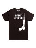 Baby Driver Poster T-Shirt, BLACK, hi-res