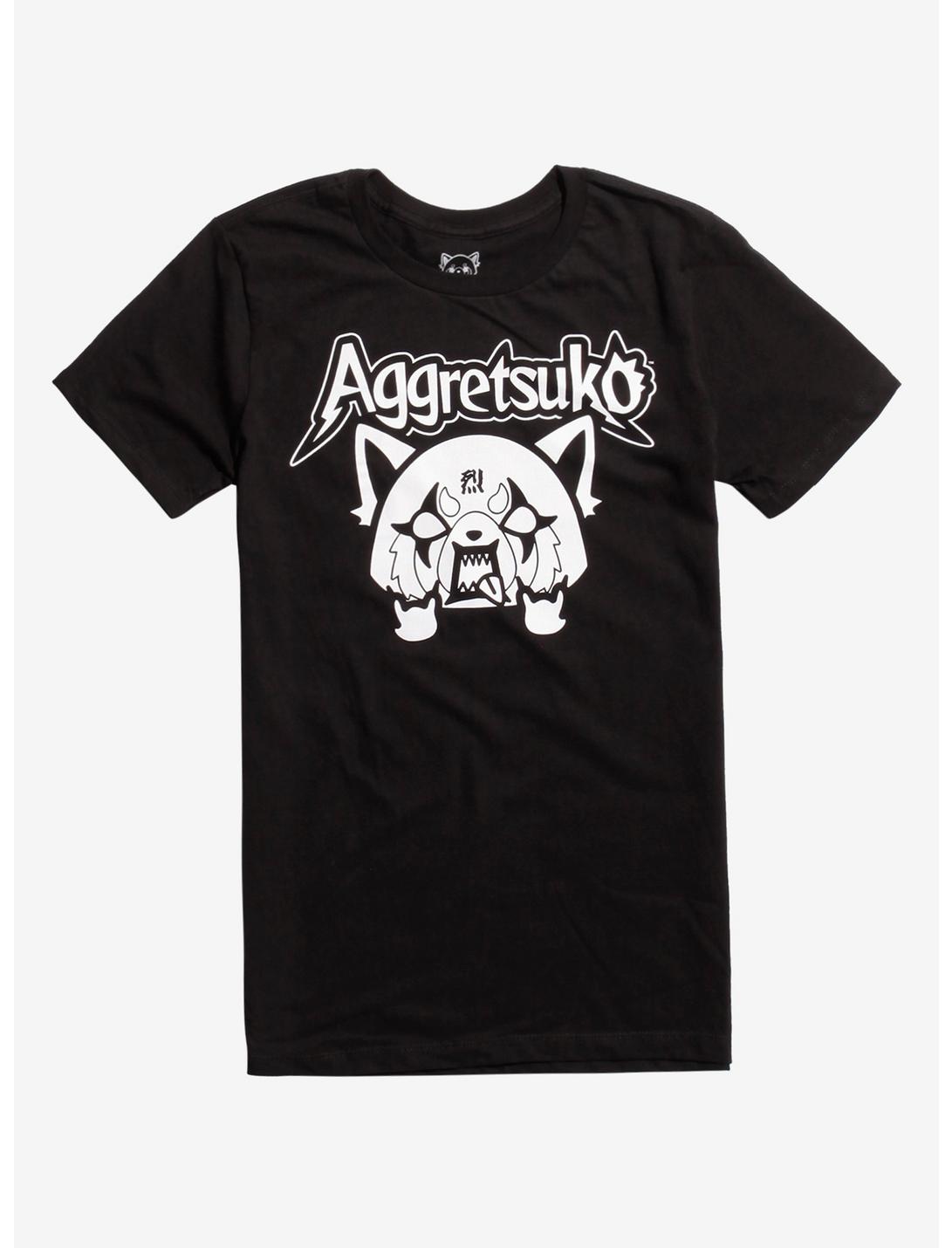 Aggretsuko Metal Rage T-Shirt, BLACK, hi-res
