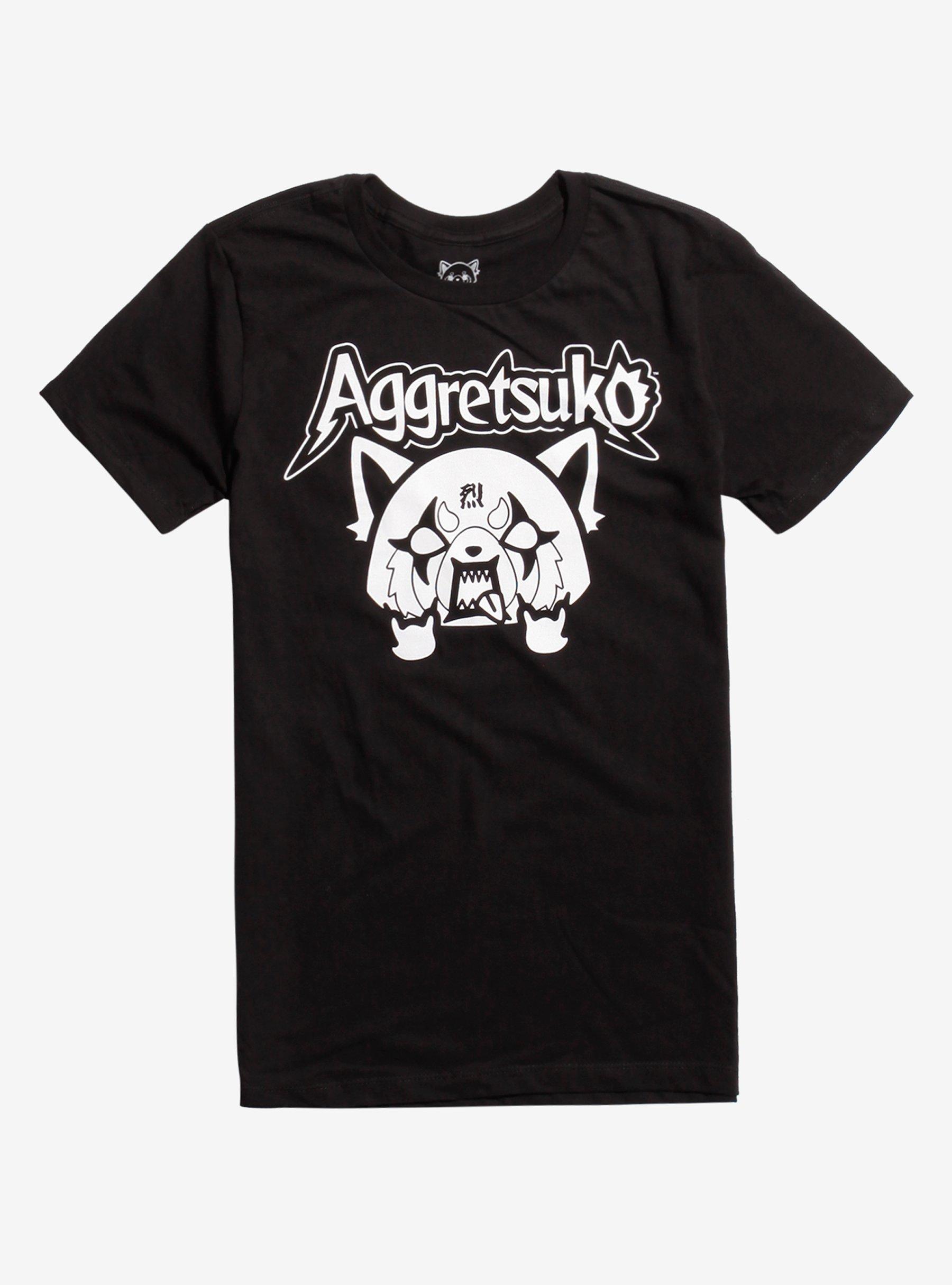 Aggretsuko Metal Rage T-Shirt, BLACK, hi-res view 1