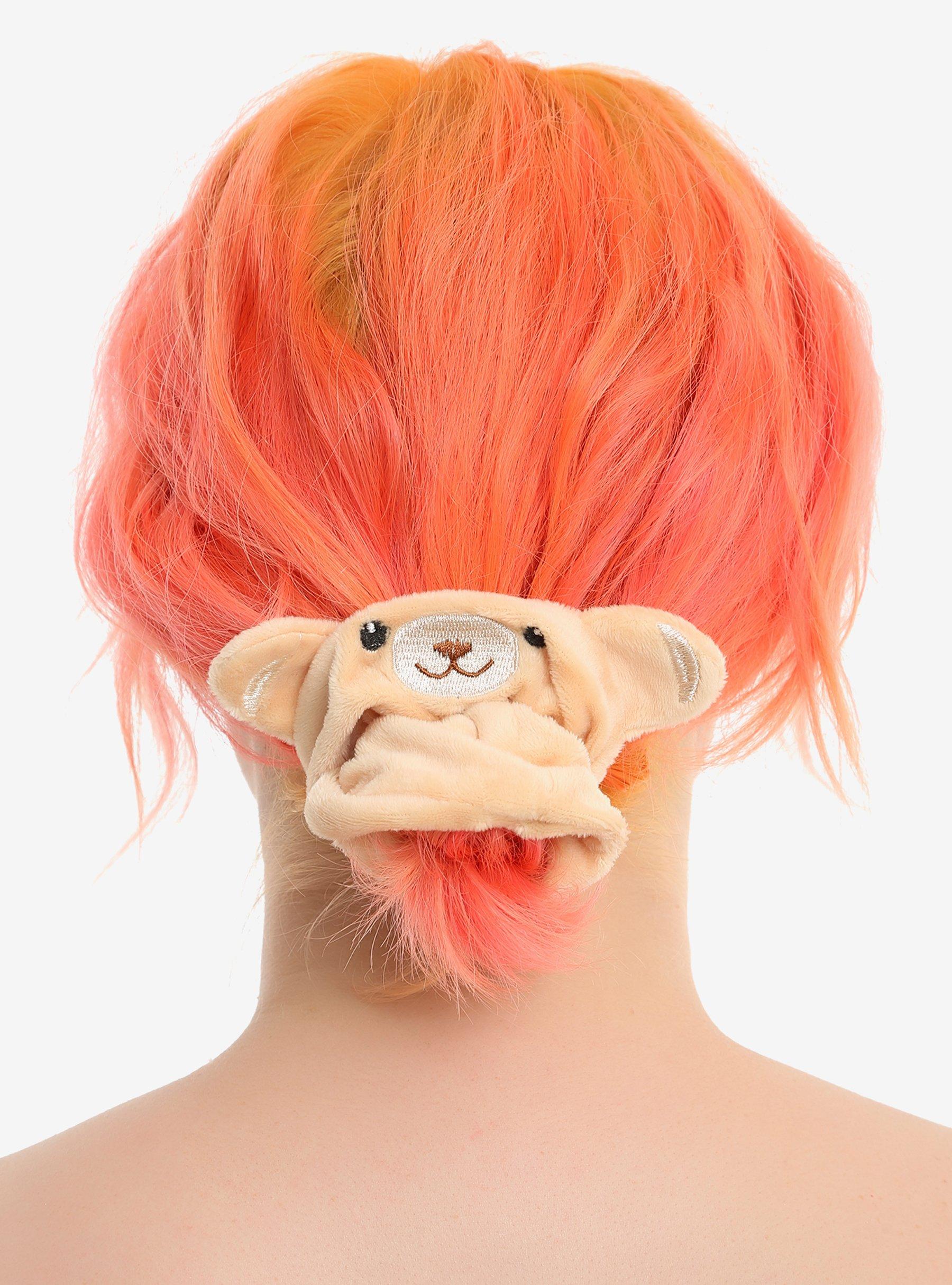 Fuzzy Bear Scrunchie, , hi-res