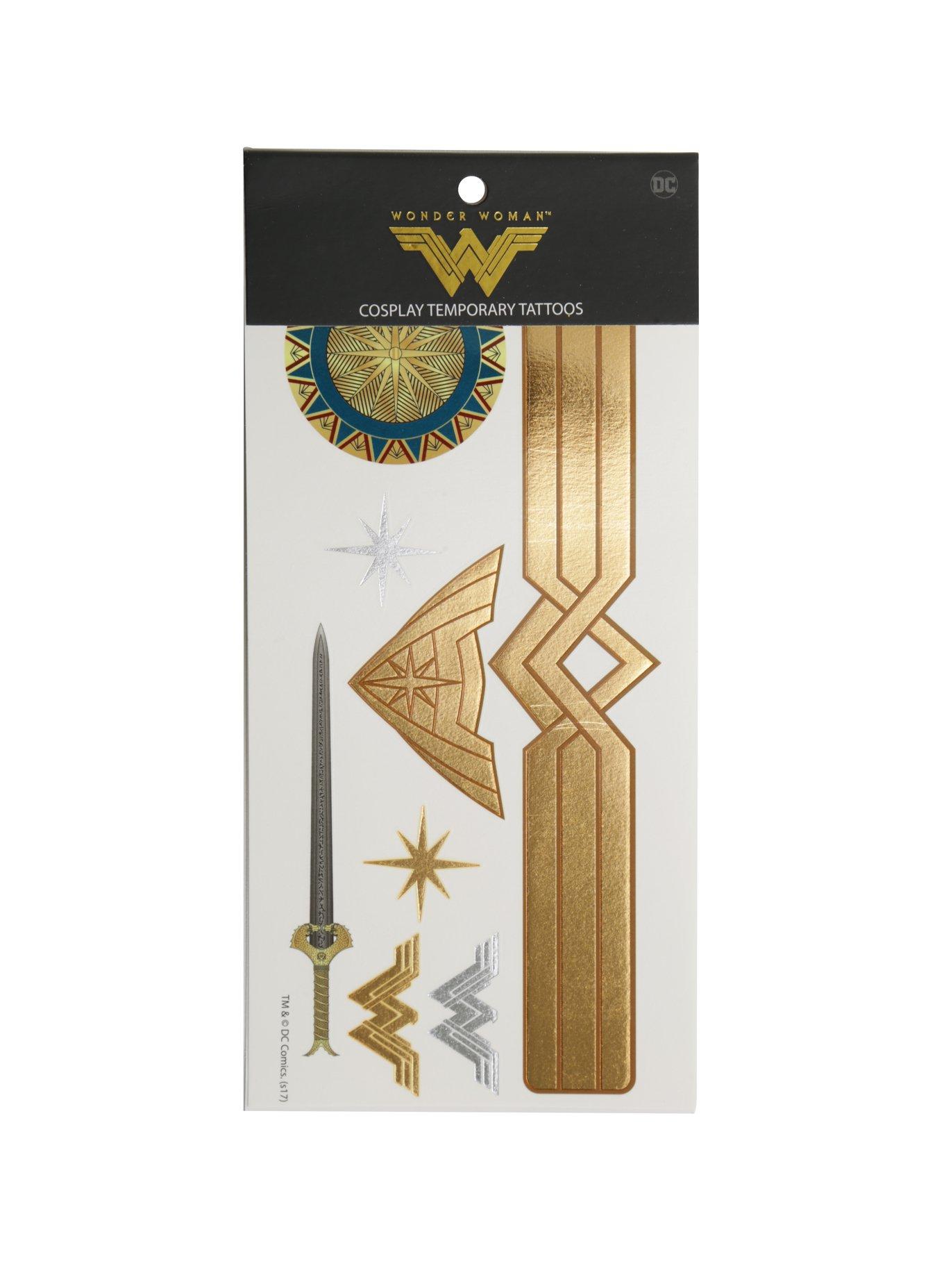 DC Comics Wonder Woman Temporary Tattoo Pack, , hi-res