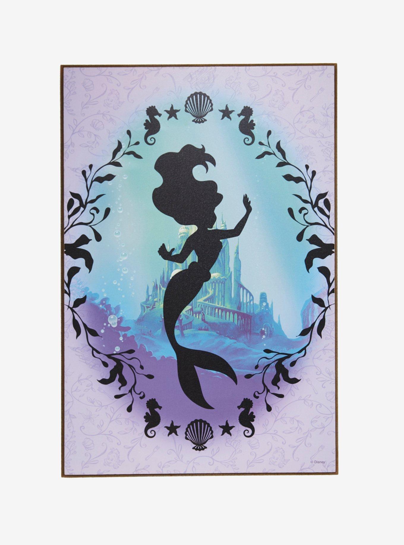 little mermaid kiss the girl silhouette