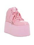 YRU Qozmo Hi-Pink Platform Sneakers, PINK, hi-res