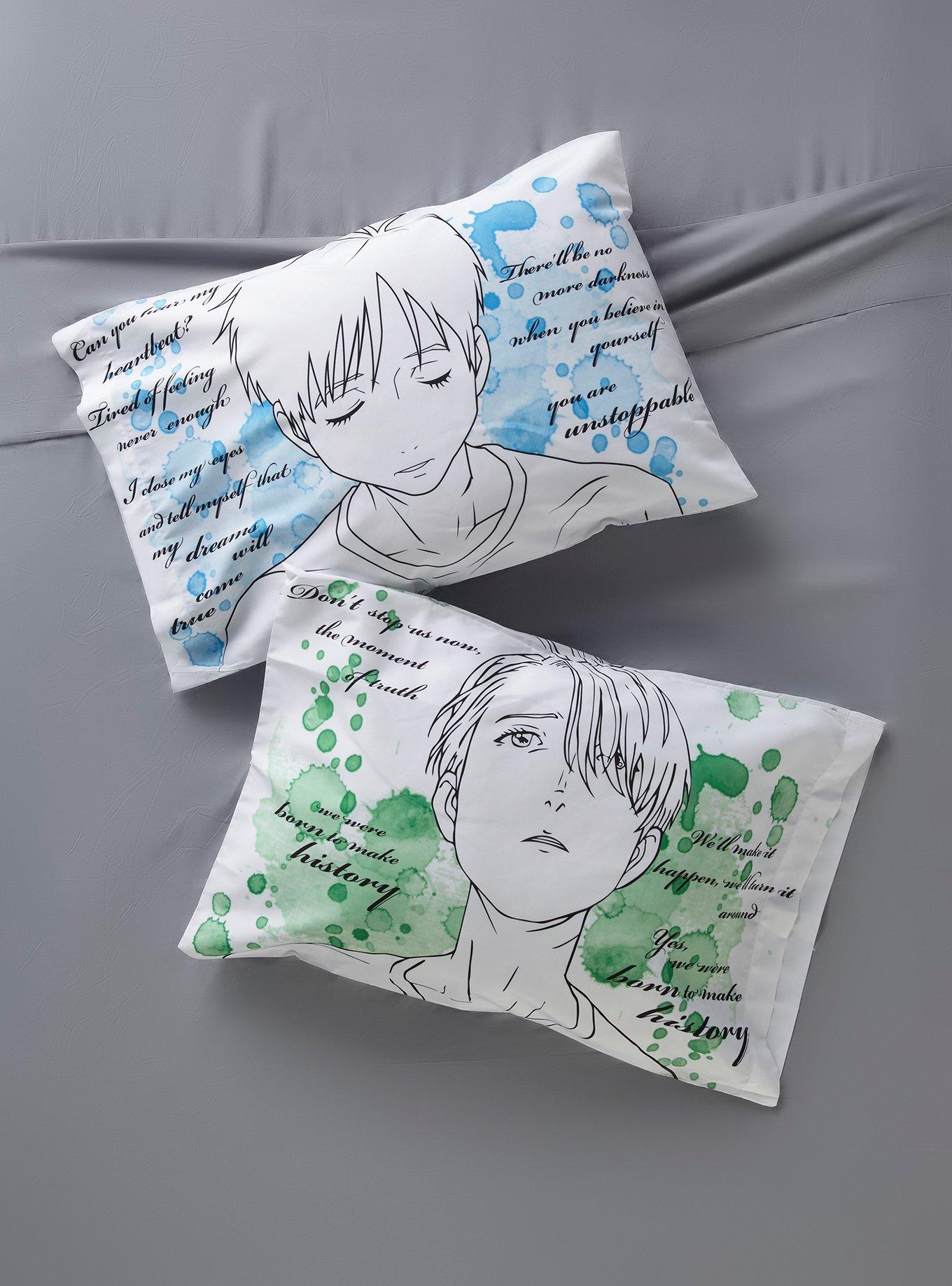 Yuri!!! On Ice Watercolor Pillowcase Set, , hi-res