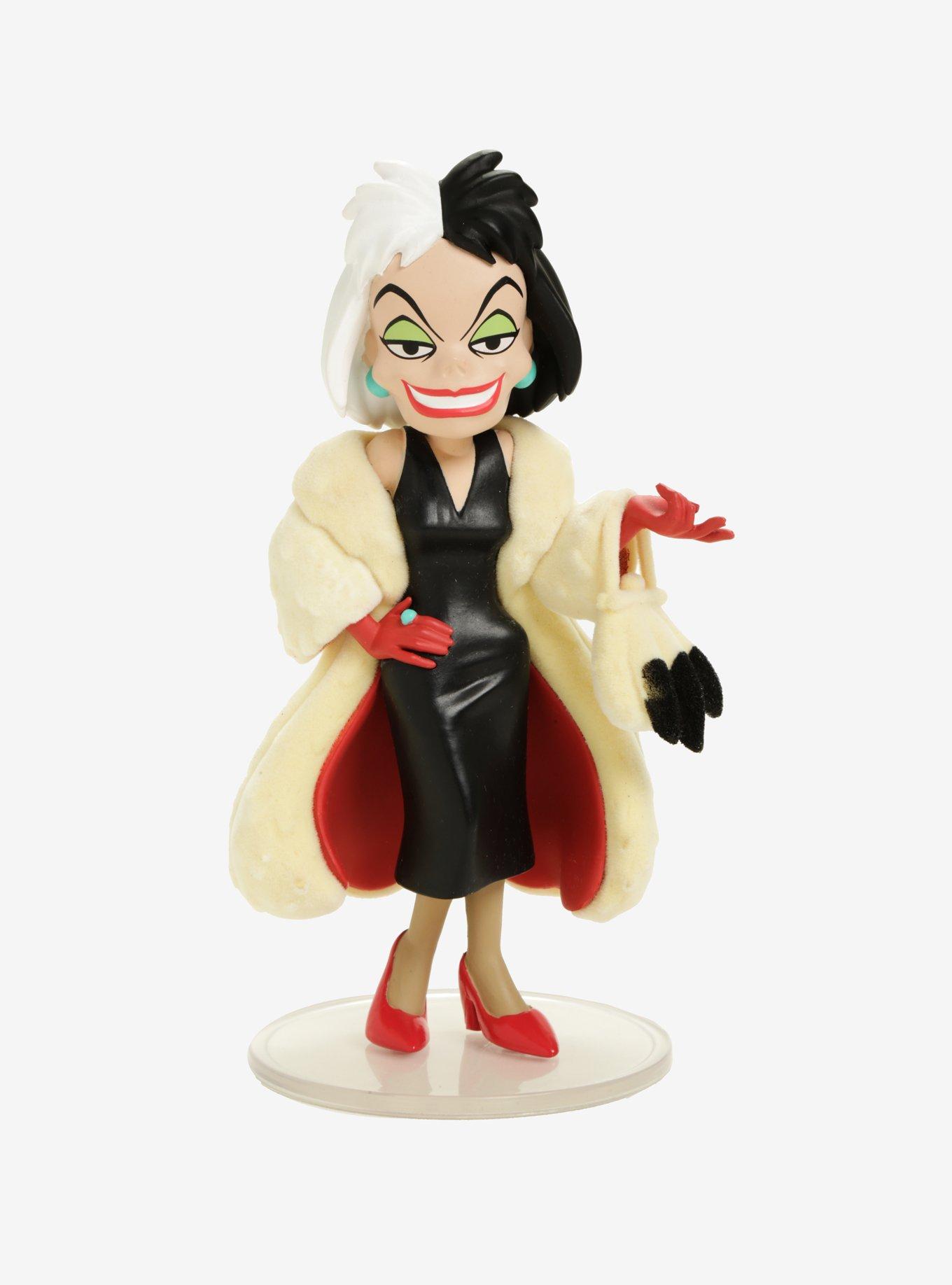 Funko Disney 101 Dalmatians Rock Candy Cruella De Vil (Flocked) Vinyl Figure Hot Topic Exclusive, , hi-res