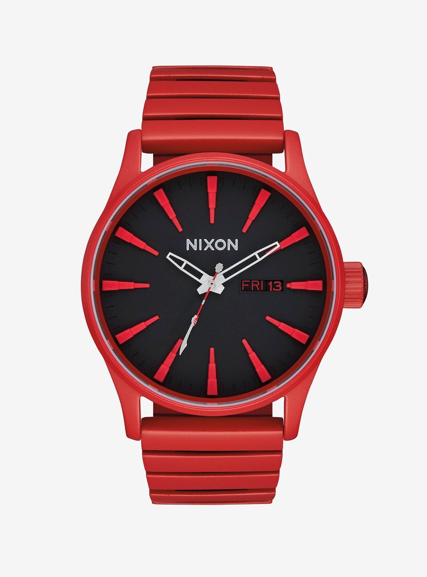 Nixon watch red sale