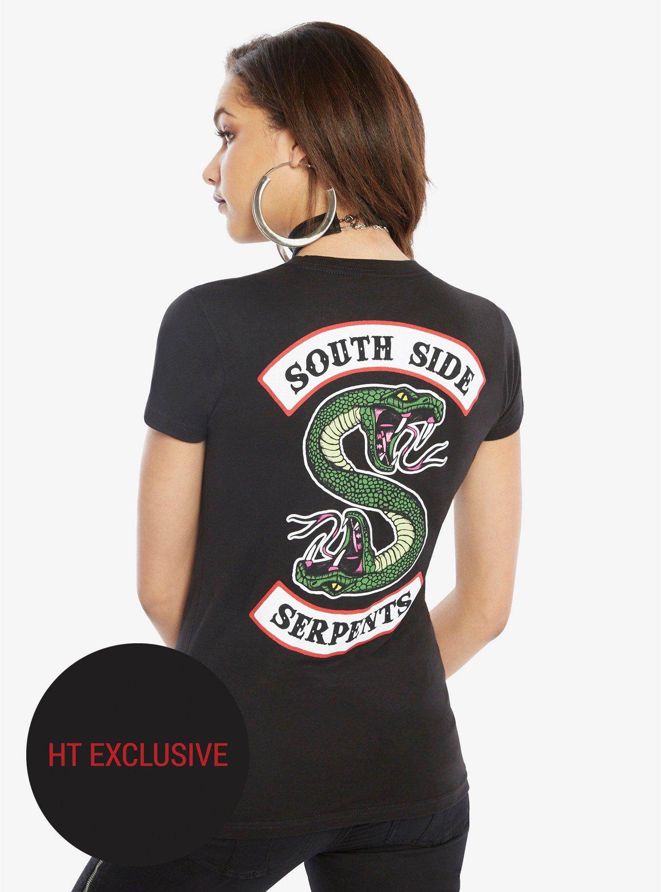 Riverdale Southside Serpents Girls T-Shirt Hot Topic Exclusive, BLACK, hi-res