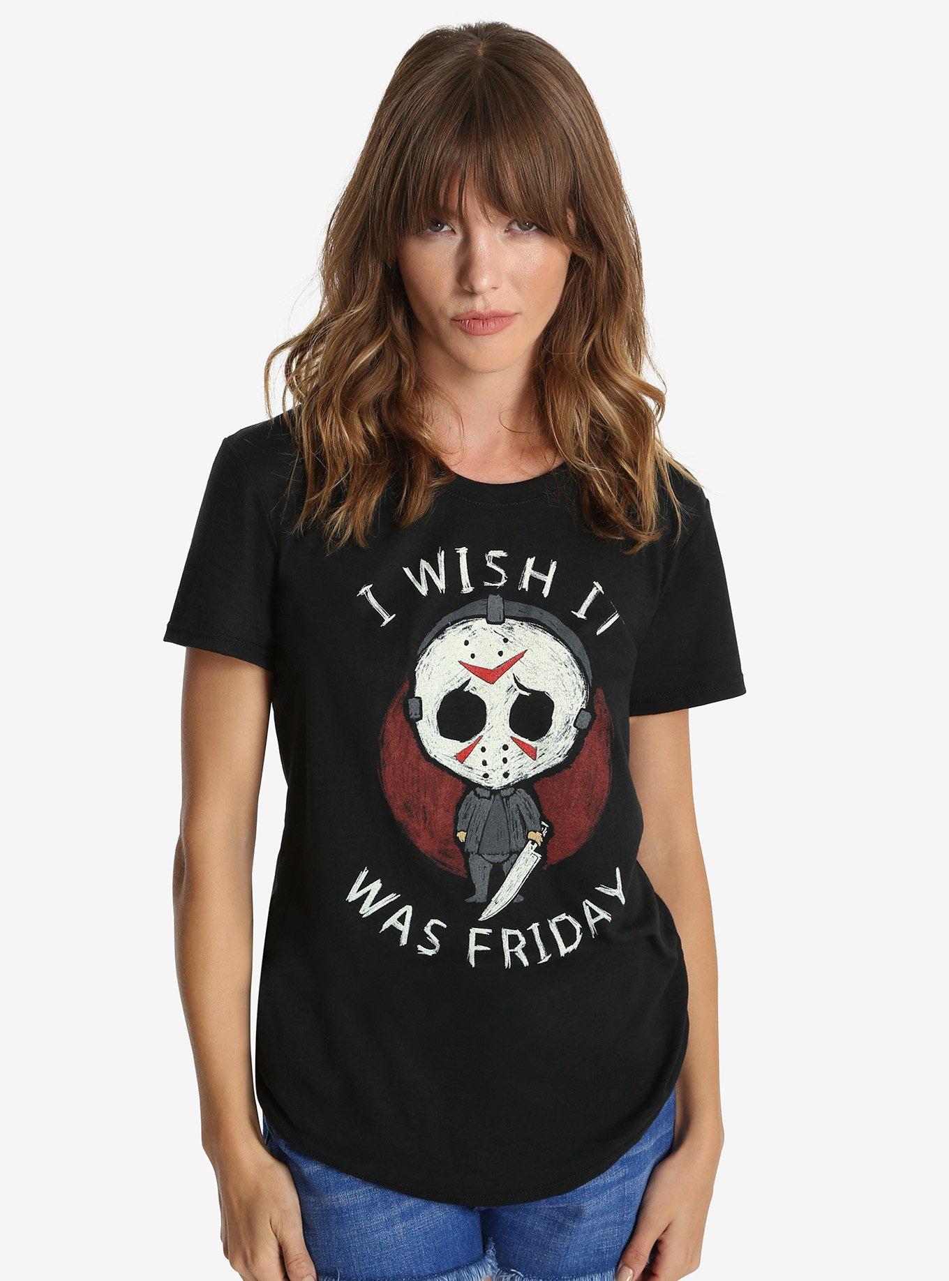 Friday The 13th Chibi Womens Tee, BLACK, hi-res